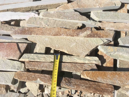 Горбушка златолит золотистый для облицовки купить в Сатке