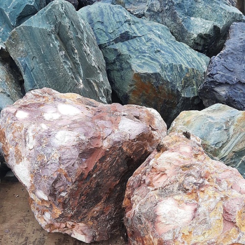 Ландшафтные глыбы красно-фиолетовые 200-1000 килограмм купить в Сатке