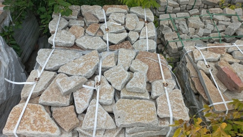 Гранитный плитняк галтованный для парковки купить в Сатке