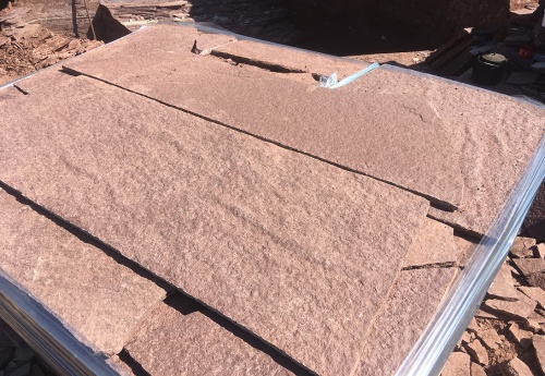 Плитняк лемезит бордовый для цоколя 1,5-2 см купить в Сатке